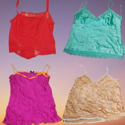 Camisoles in Satin and Lace Styles