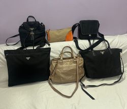 6 Prada authentic bags collection