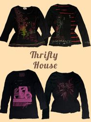 Y2K Gothic Graphic Babytees(TH/592)