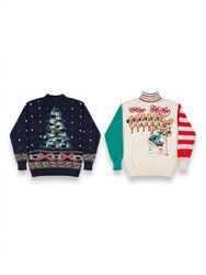 (FV-2500) Christmas Knitwear / Sweater Beads Detai..