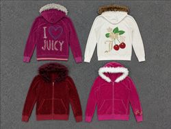 Juicy Couture Velour Fur Hooded Zip Hoodie | Women..