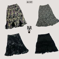 Y2k Black Gothic Poly Skirts (AA-1472)