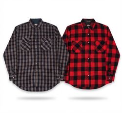 (FV-2691) Vintage Style Checkered Button up shirts..