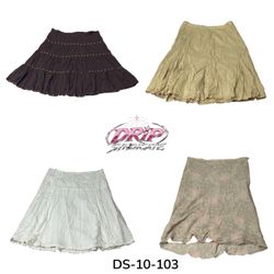 Trendy Y2K Cotton Relaxed Maxi Skirt (DS-10-103)