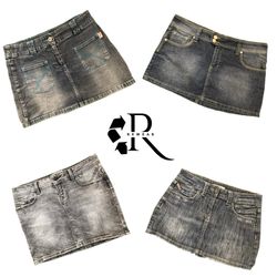 Saia Mini de Denim Y2K Unique Girl RW-2556