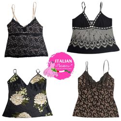 Retro Noir Printed Camisoles