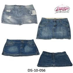 Low Rise Y2K Denim Mini Skirt (DS-10-056)