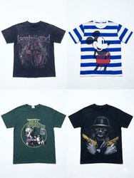 Mix vintage and music T-shirts