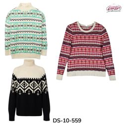 Pulls et cardigans en maille à motifs (DS-10-559)