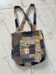 Upcycled Carhartt Patchwork Tote Bags