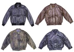 Y2K Leather Bomber Jackets