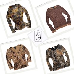 Y2K Animal Printed Mix Tops