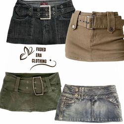 Y2K Mini Skirts short