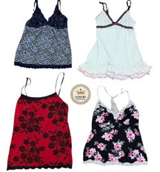 Y2K printed Cami sole 10 pcs At 1371