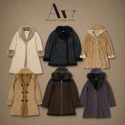 Vintage Afghan Shearling Style Coat