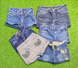 7332 - Upcycled Denim Shorts