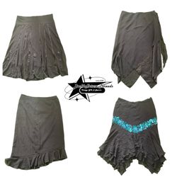 Y2k Paris Hilton Era Girl Poly Skirt B2F-253