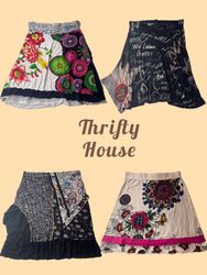 Y2K Patterned and Graphic Print Midi Skirts(TH/847..