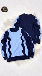 Upgecycelte Nike-Patchwork-Sweatshirts