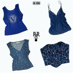 Y2K Tops in Blue and Black Shades (AA-1616)