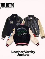 Leather Varsity Jackets.     #386