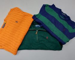 Ralph Lauren Sweaters – Cable Knit, 1/4 Zip, Round..