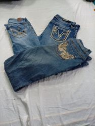 CR10931 Y2K Flare and Straight Jeans