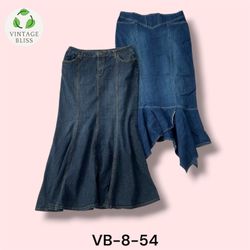 Y2K Denim Long Skirt Wholesale Bundle – 13 Piece L..