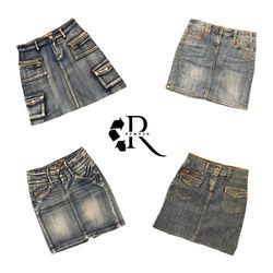 Y2K Unique Denim Mini Skirts RW-2611