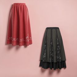 Flowy maxi skirts collection