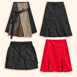 Y2k Grunge Utility Skirts