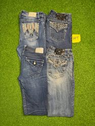 y2k womans jeans  miss mee rockrevival and true re..