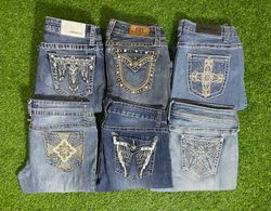 Y2K Embroidered Flared Jeans