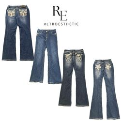 Y2K NYC IT GIRL DENIM JEANS Re-3596
