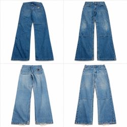 CR13813 Upcycled Carhartt Double Knee Trousers Bun..