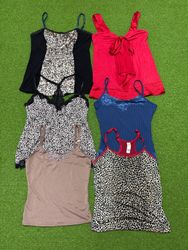 Yv156 Women's Lace Trim and Printed Camisoles 12P