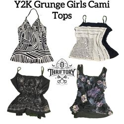 Y2K Grunge Girls Printed Cami Tops TY-148