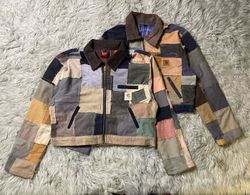 Upcycled Carhartt Patchwork Cropped Jacket