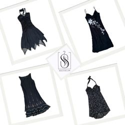 Y2K Black Gothic Dresses
