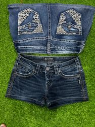 Silver &0ther brands mini shorts & skirt (BN 553)