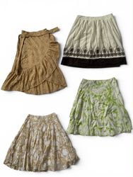 Vintage Women’s Boho & Cottagecore Midi Skirts Mix..