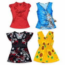 Y2K Tropical Blouse 10 pcs At 1542