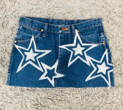 Upcycled Denim Mini Skirts - EVR0335