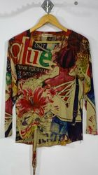 Y2k full sleeve blouse