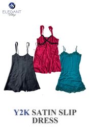 Y2K Satin Slip Dresses - EV0049