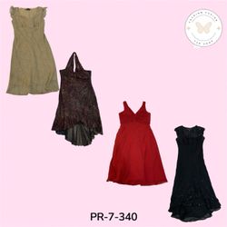 Women’s Floral Print Poly Dress – Chic Retro Summe..