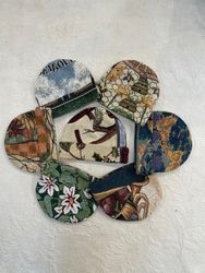 Upcycle Tapestry printed Beanie