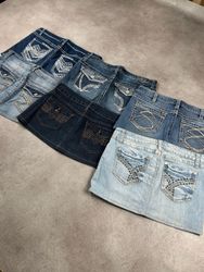 Jupes mini en broderie Y2K pour femmes
