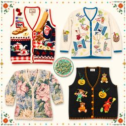 Y2K Heavy Novelty Knitted Unique Jumpers: 10pcs S-..