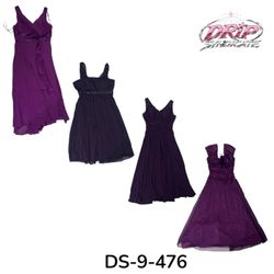Robe en polyester violette Y2K pour des vibrations..